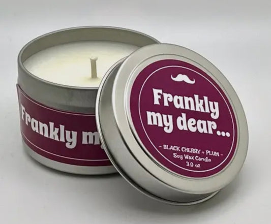 Frankly My Dear... Scented Soy Wax Candle Tin