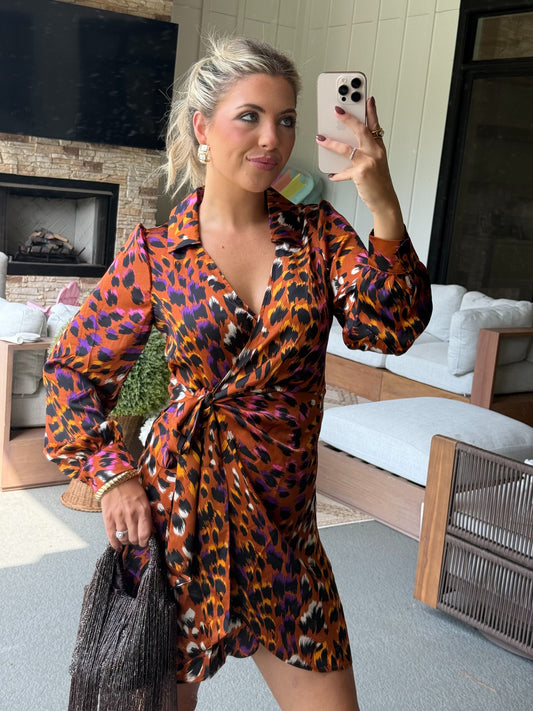 Wild Side Wrap Dress