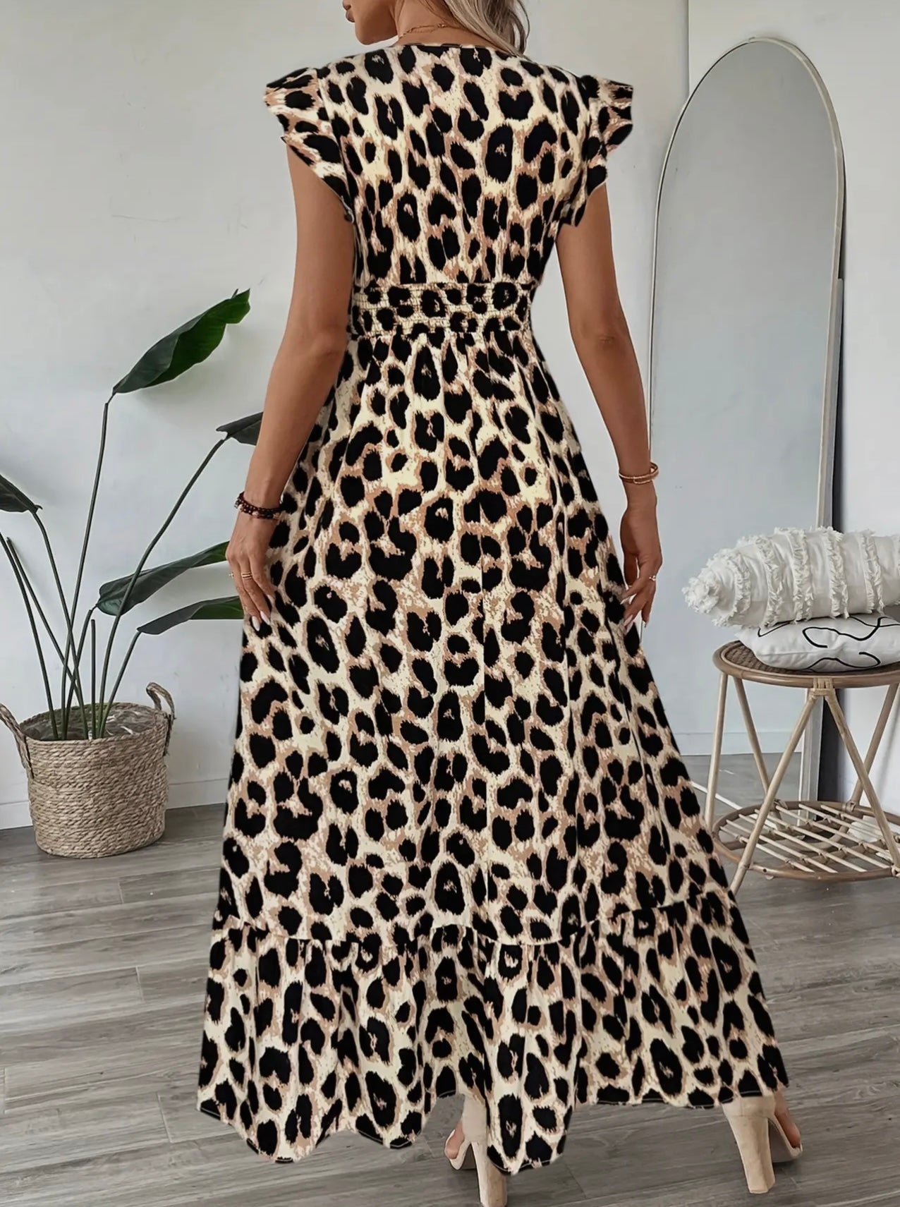 Wrenlee Leopard Print Dress
