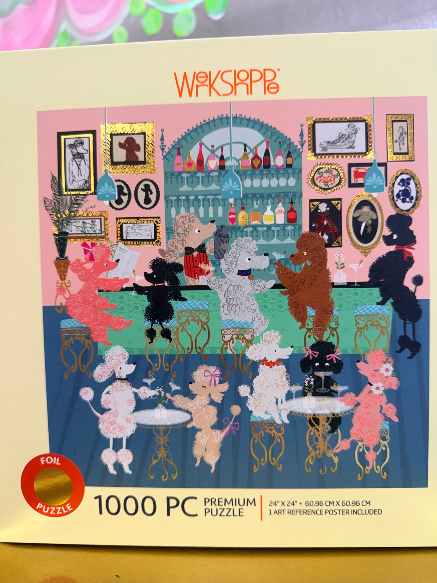 Poodle Martini Lounge 1000 Piece Puzzle