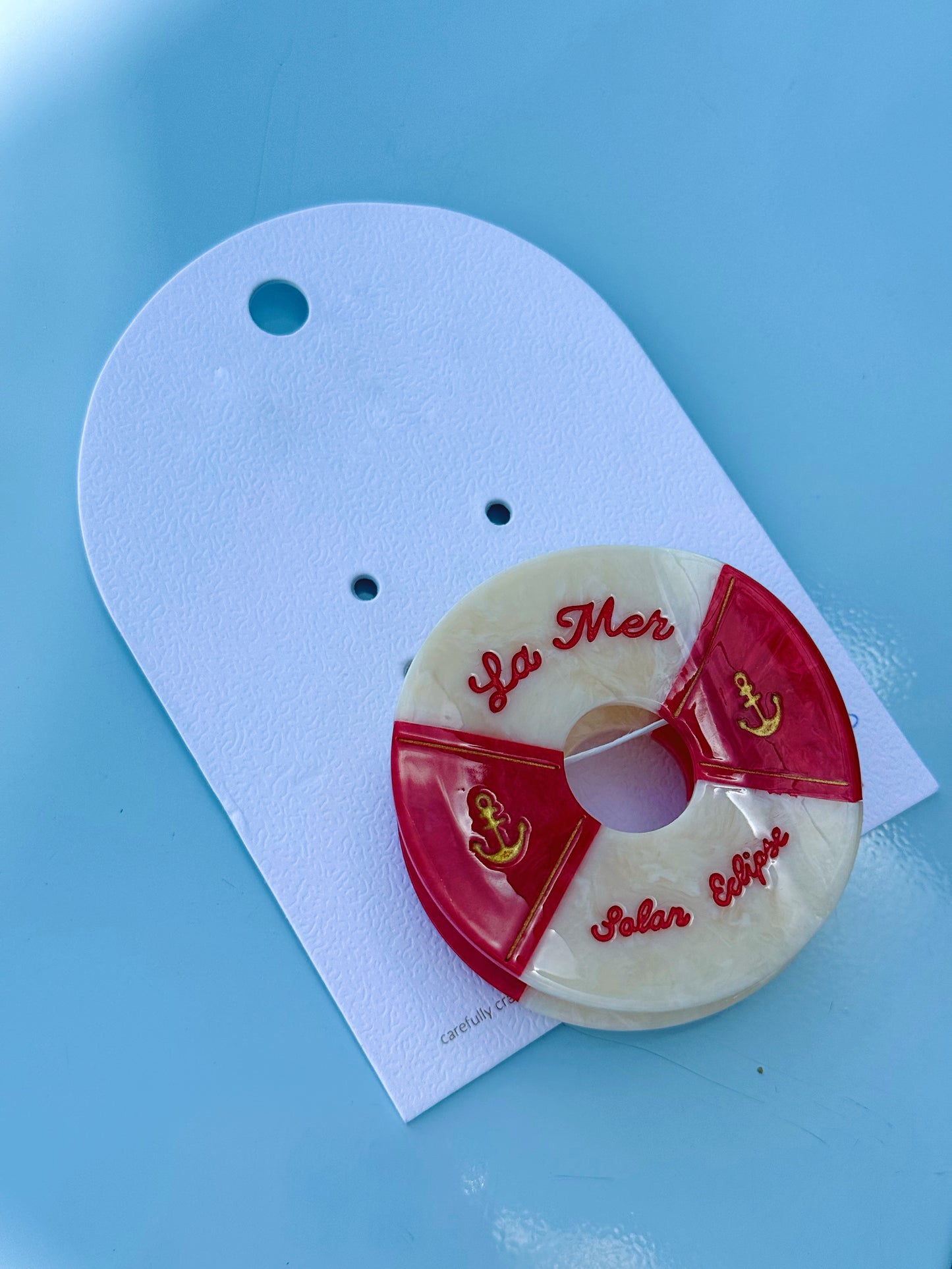 Hand-painted Buoy Baby Claw Hair Clip