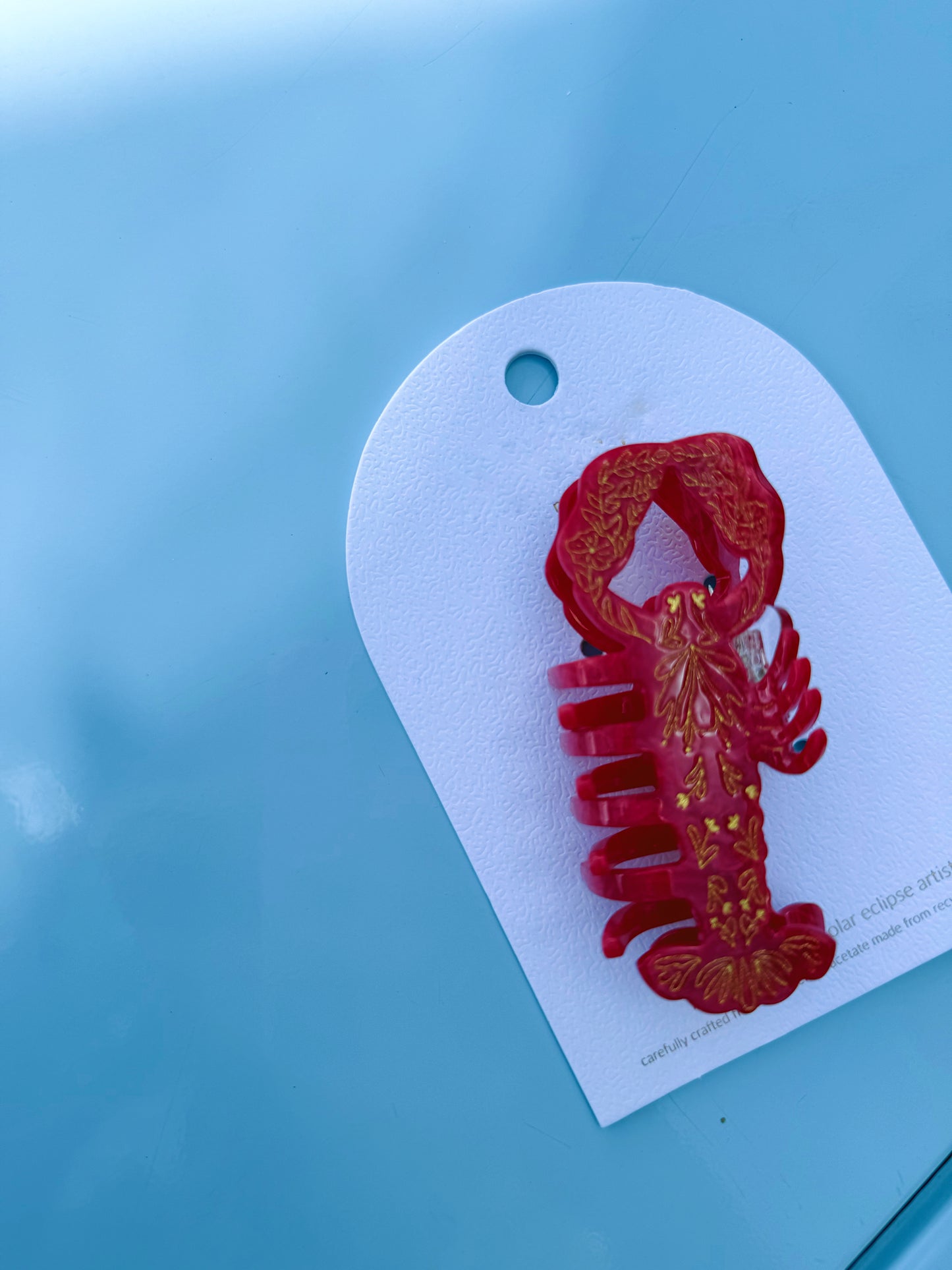 Hand-painted Lobster Claw Hair Clip