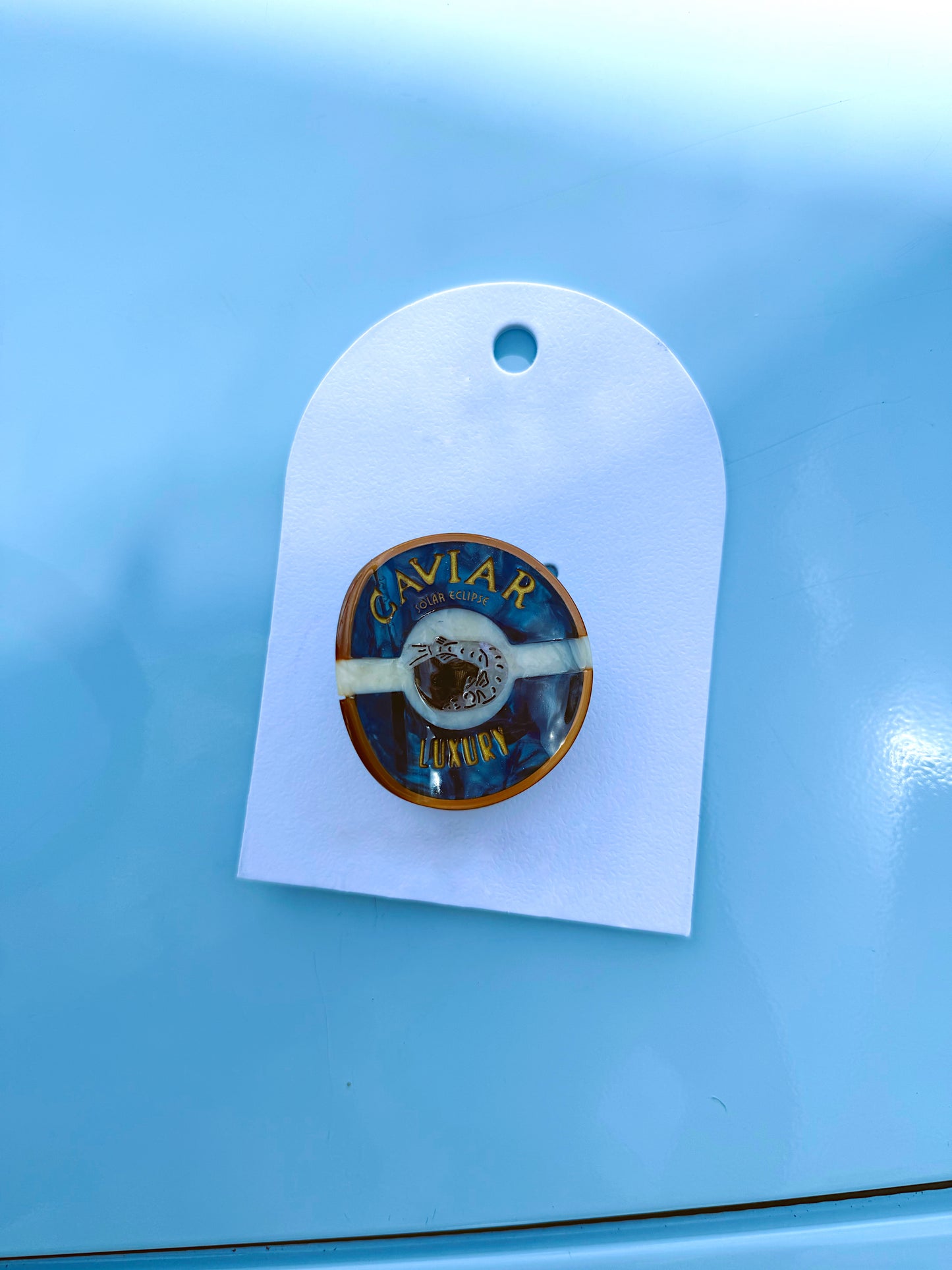 Hand-painted Caviar Claw Hair Clip