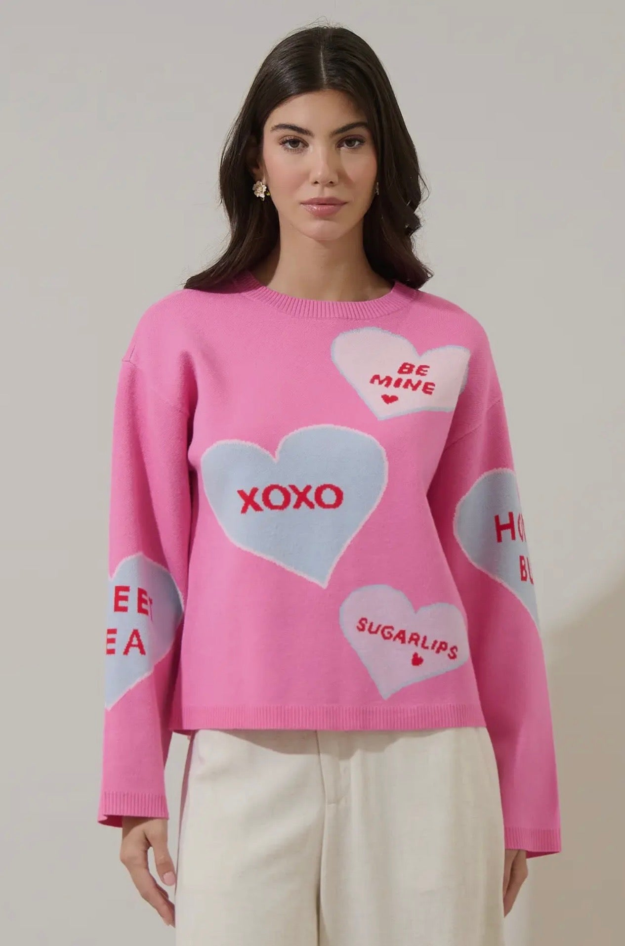 Valentines Sweethearts Candy Heart Sweatshirt