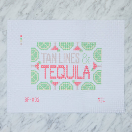 Tan Lines & Tequila Needlepoint Canvas