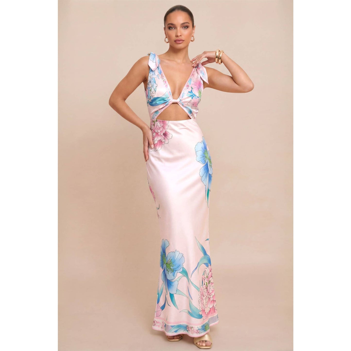 Island Oasis Maxi Dress - Blush Pink