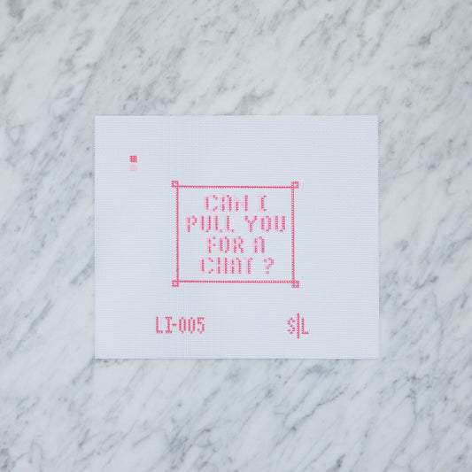 Love Island - Can I Pull You for a Chat Needlepoint Canvas