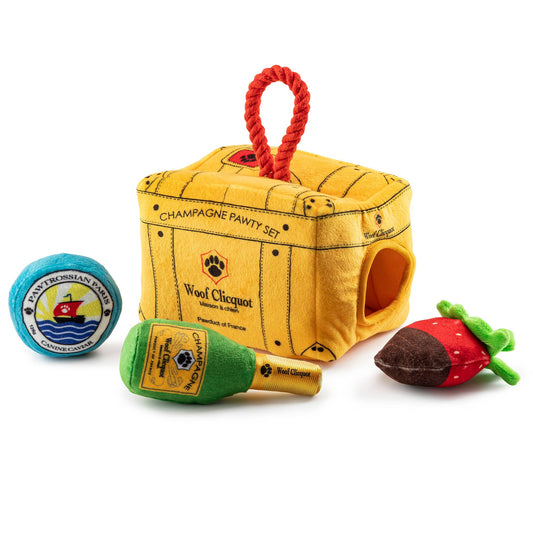 Woof Clicquot -  Pawty Set Burrow Dog Toy