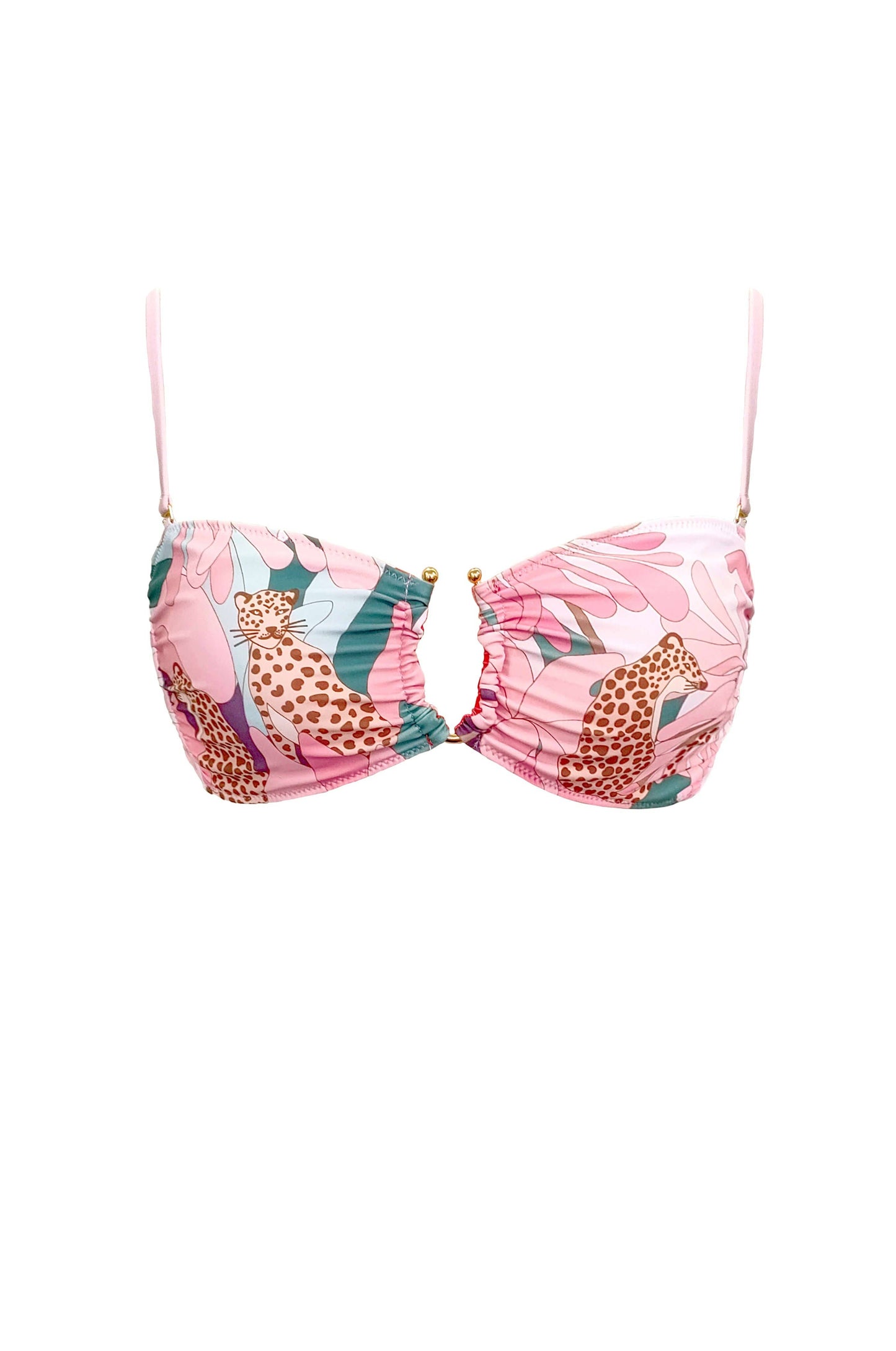 Jungle Rose Reversible Bikini Top