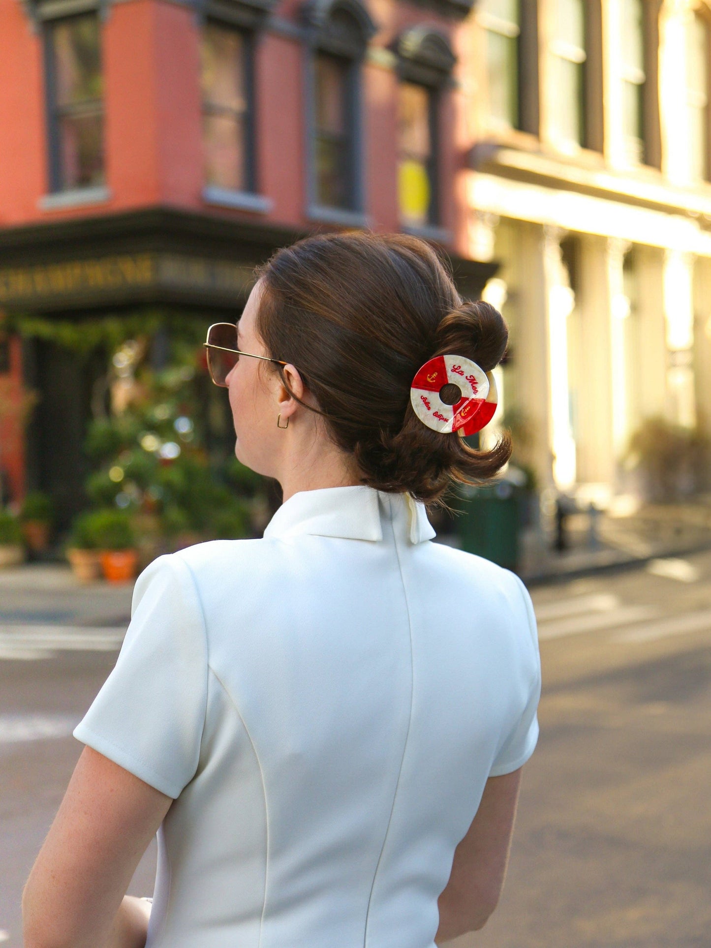 Hand-painted Buoy Baby Claw Hair Clip